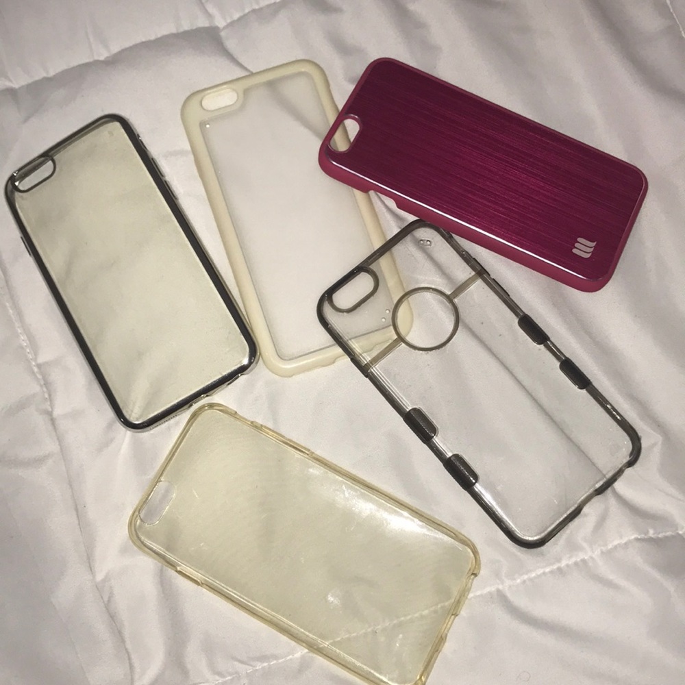 Set of 5 iPhone 6 cases.